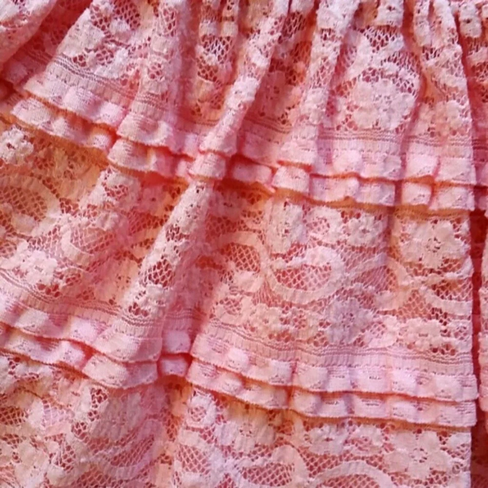 Gap Girls Kristen Coral Sleeveless Lace Dress Size‎ 4-5